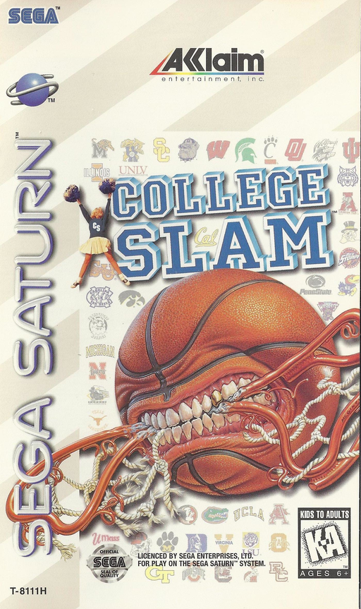 College Slam box art for Sega Saturn